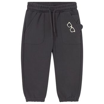 Younger Boys Black Joggers