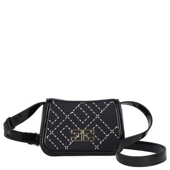Girls Black Logo Handbag