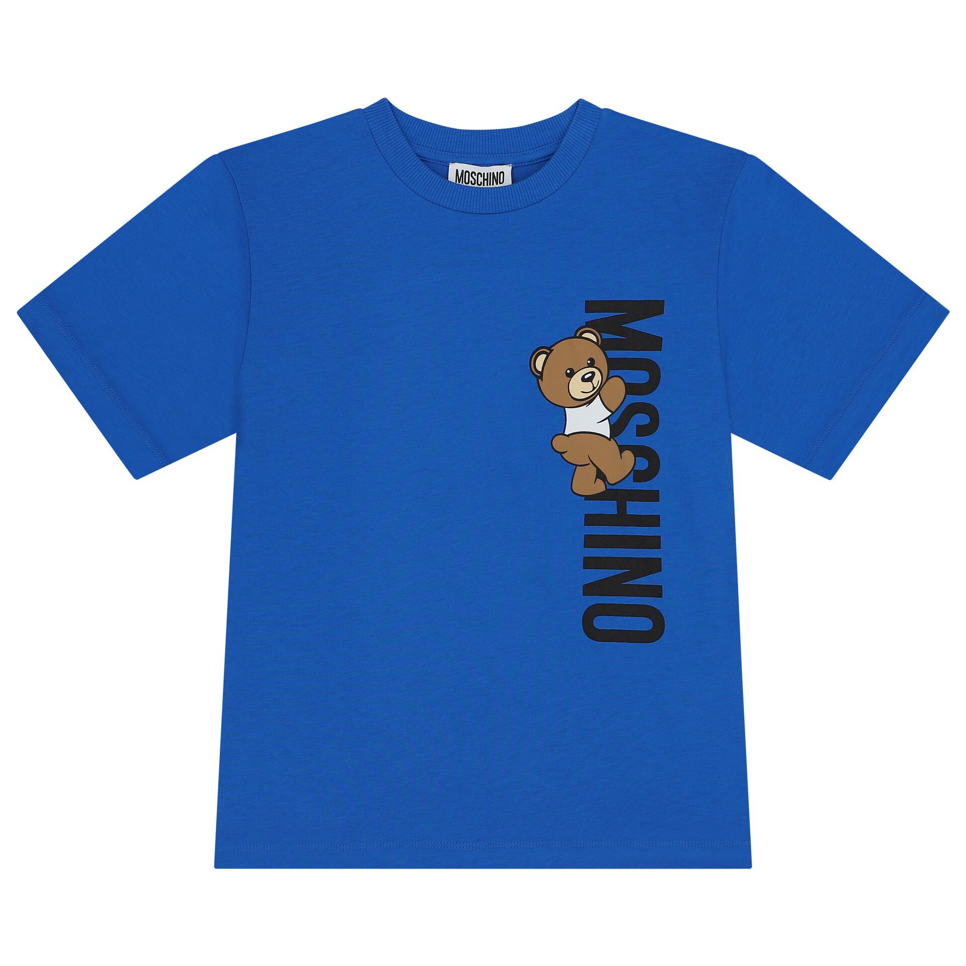 Moschino Blue Teddy Bear Logo T Shirt Junior Couture USA