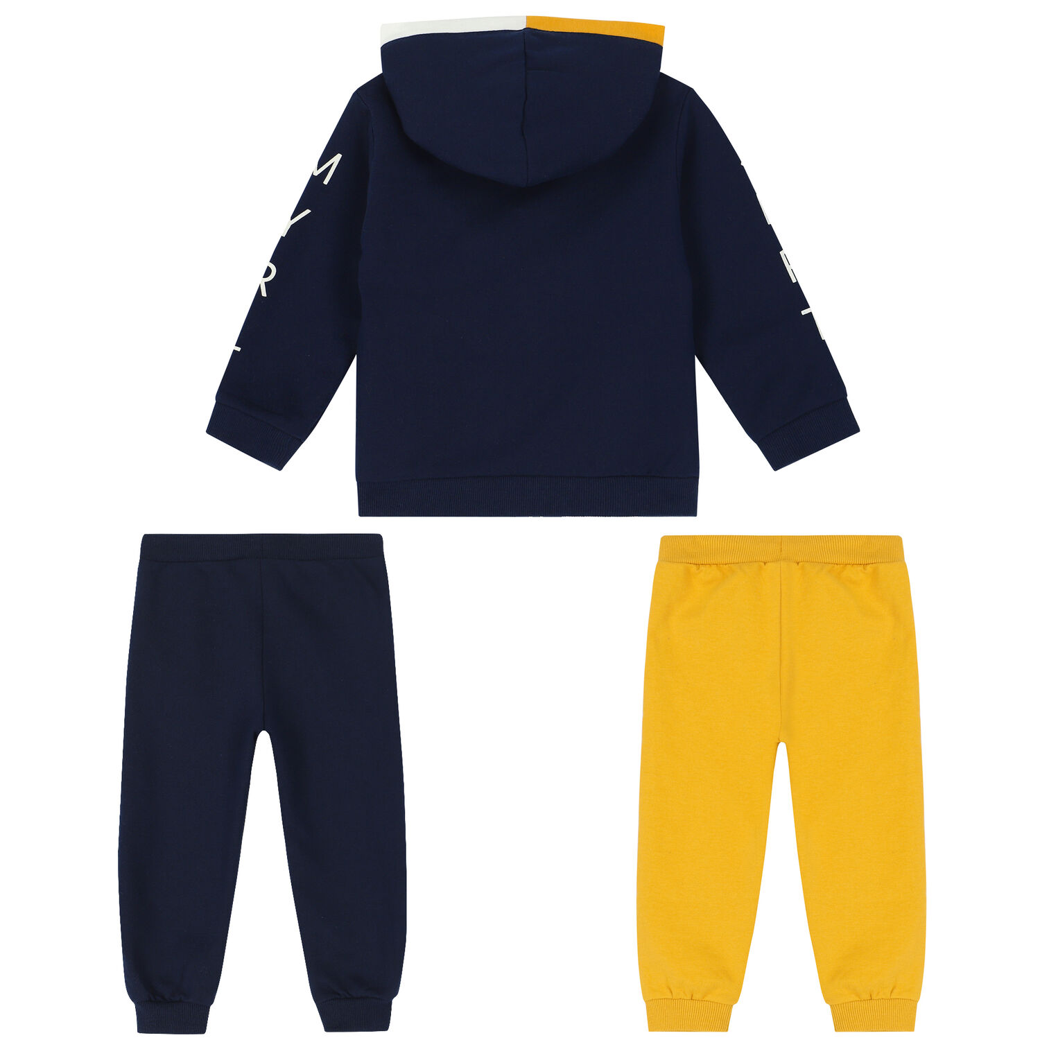 Younger Boys Navy & Yellow Tracksuit, 2, hi-res