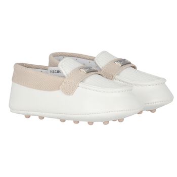 Baby Boys Ivory Pre-Walker Moccasins