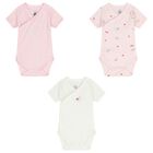 Baby Girls Ivory Strawberry Bodysuit ( 3-Pack ), 1, hi-res