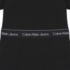 Girls Black Logo Dress, 1, hi-res