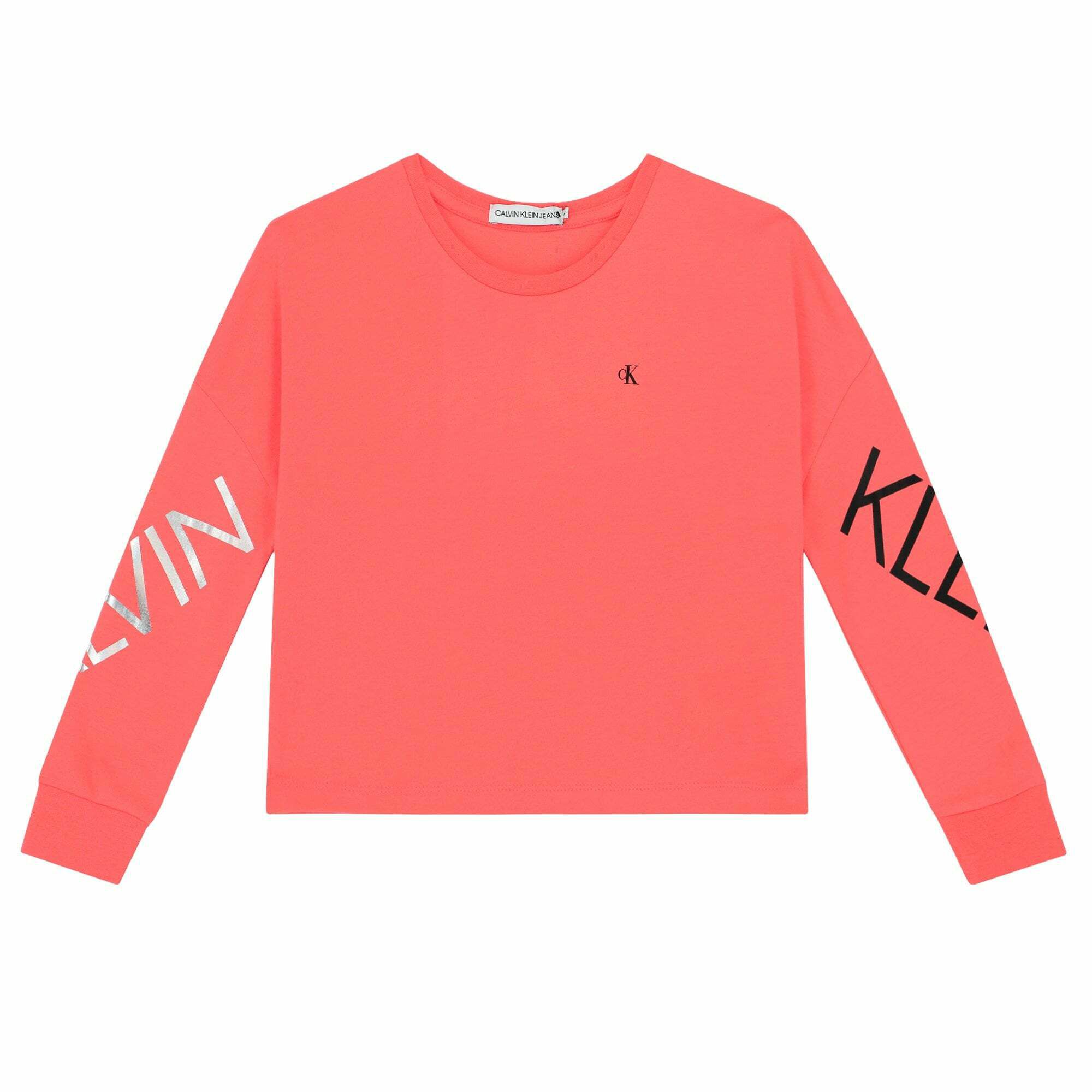 Red calvin klein long sleeve store