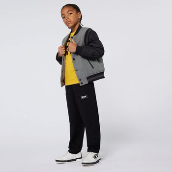 Boys Black Logo Trousers