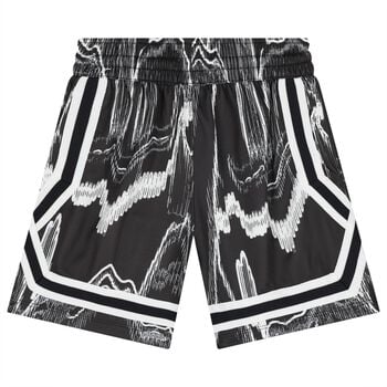 Boys Black & White Logo Dri-FIT Shorts