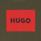 تيشيرت أولاد بالشعار باللون الأخضر, 3, hi-res