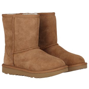 Beige Classic II Suede Boots