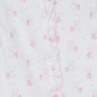 Baby Girls White & Pink Teddy Bear Babygrow, 1, hi-res