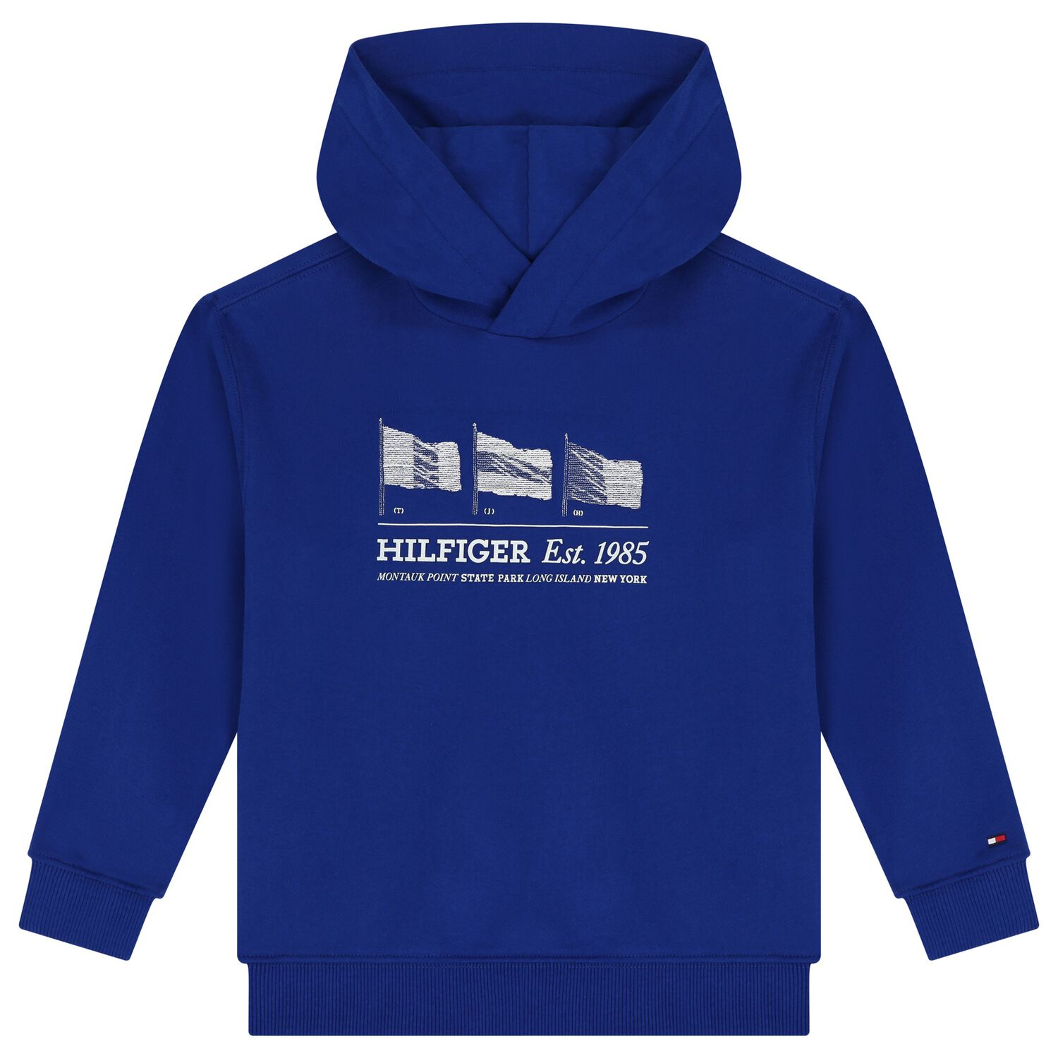 Boys Blue Logo Hooded Top, 1, hi-res image number null