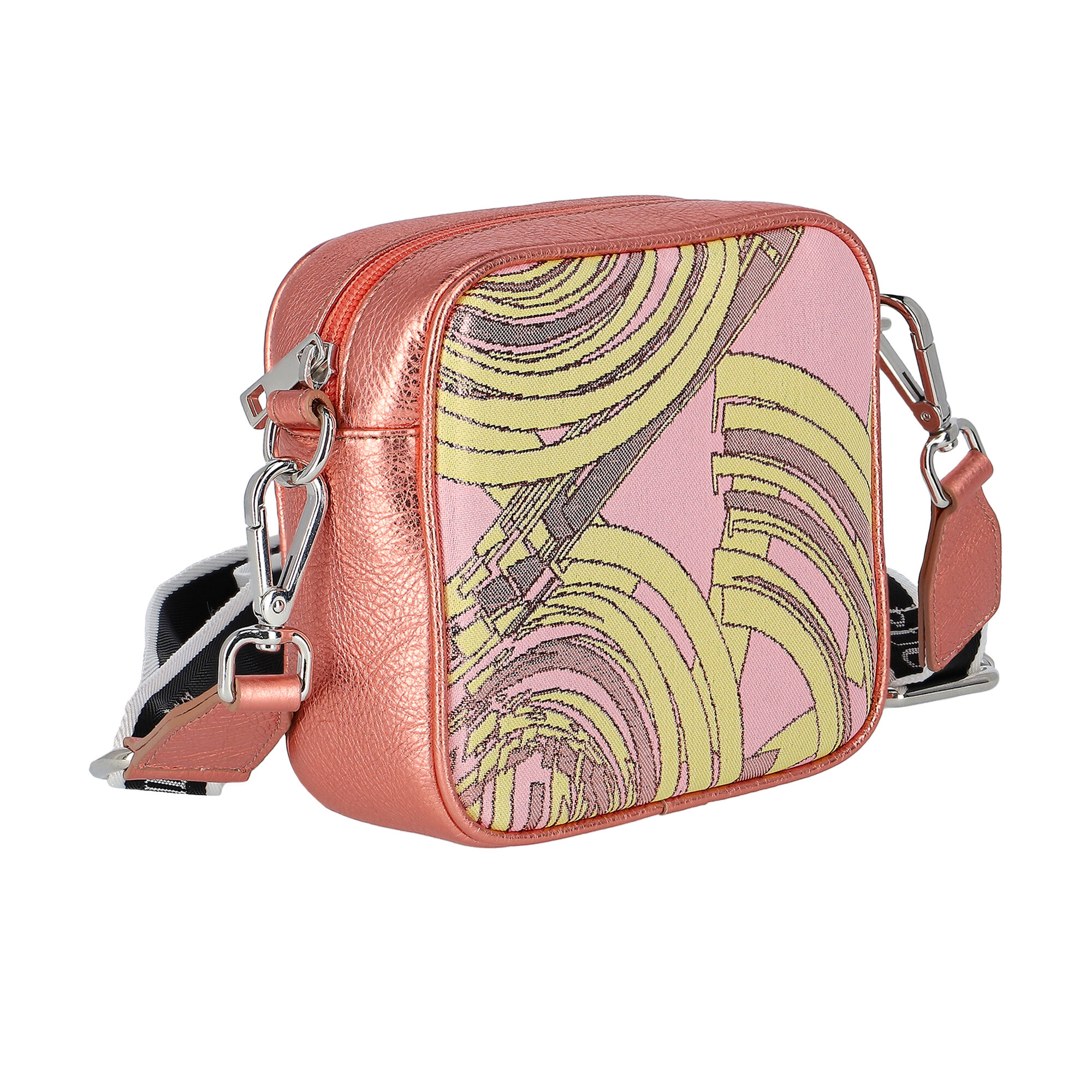 Emilio Pucci Girls Pink & Yellow Logo Bag | Junior Couture USA