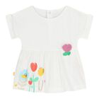 Baby Girls White Floral Leggings Set, 1, hi-res