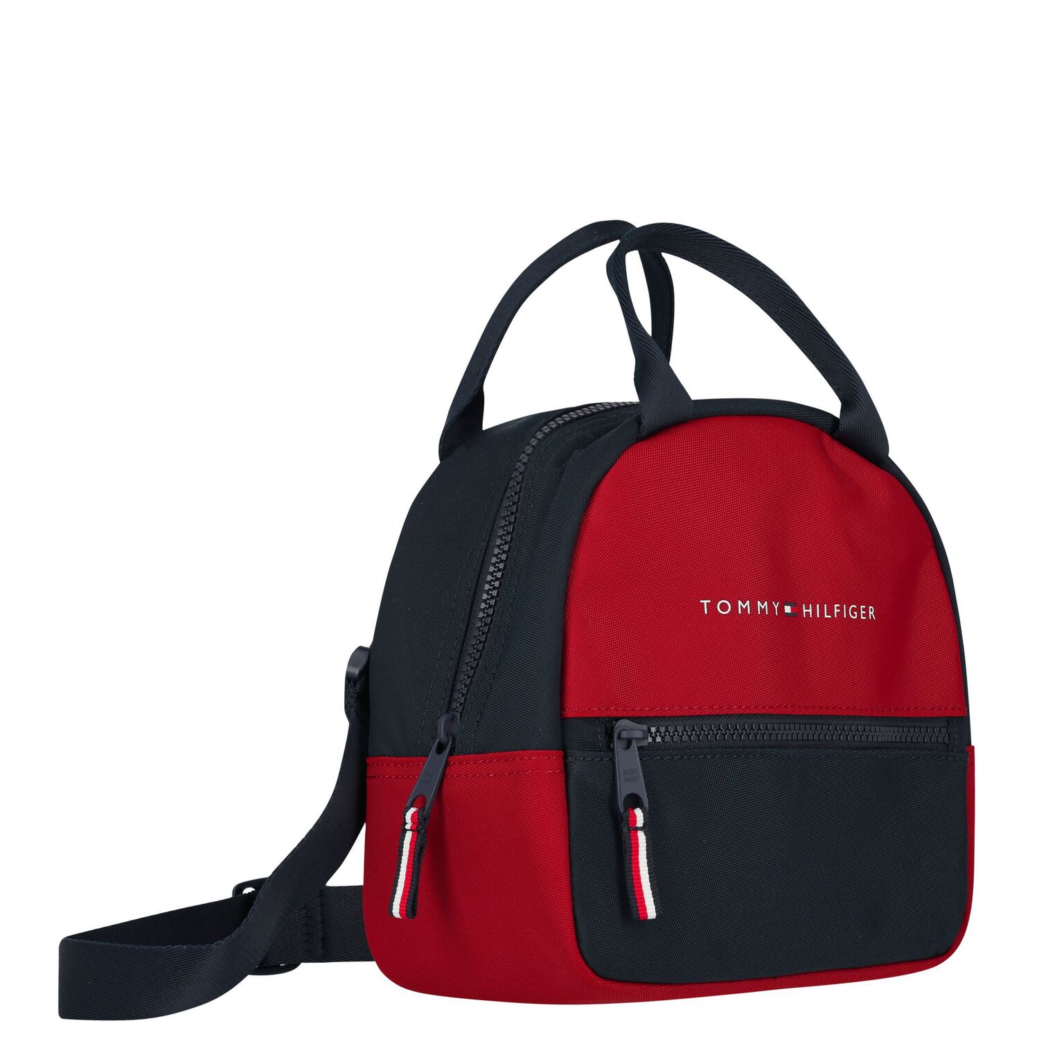 Boys Navy Blue & Red Logo Lunch Bag, 1, hi-res image number null