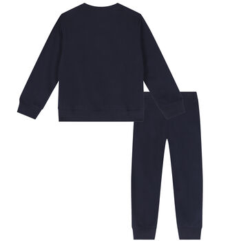 Boys Navy Blue Sneaker Tracksuit