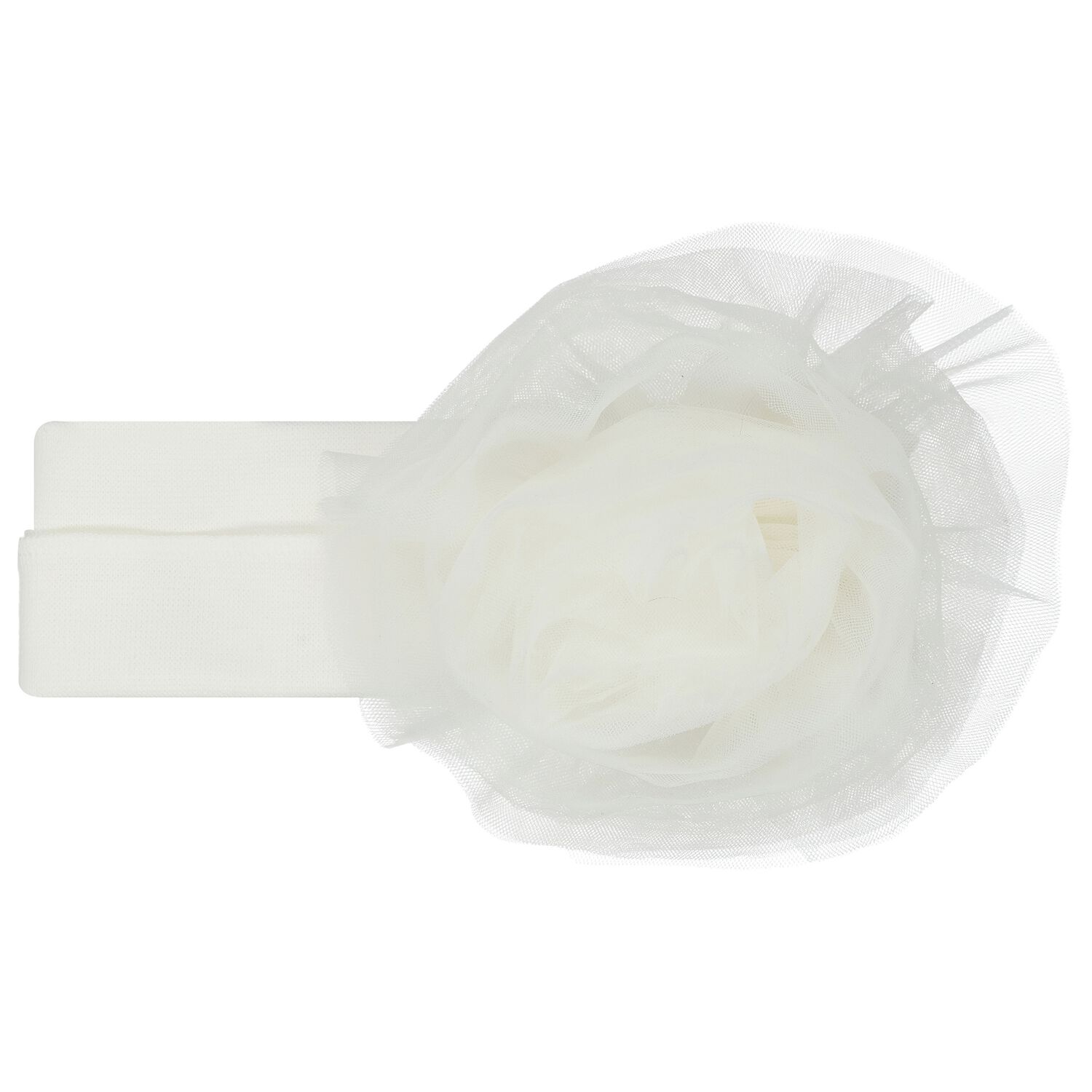 Baby Girls Ivory Flower Headband, 1, hi-res