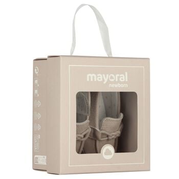 Baby Boys Beige Leather Pre Walker Moccasins