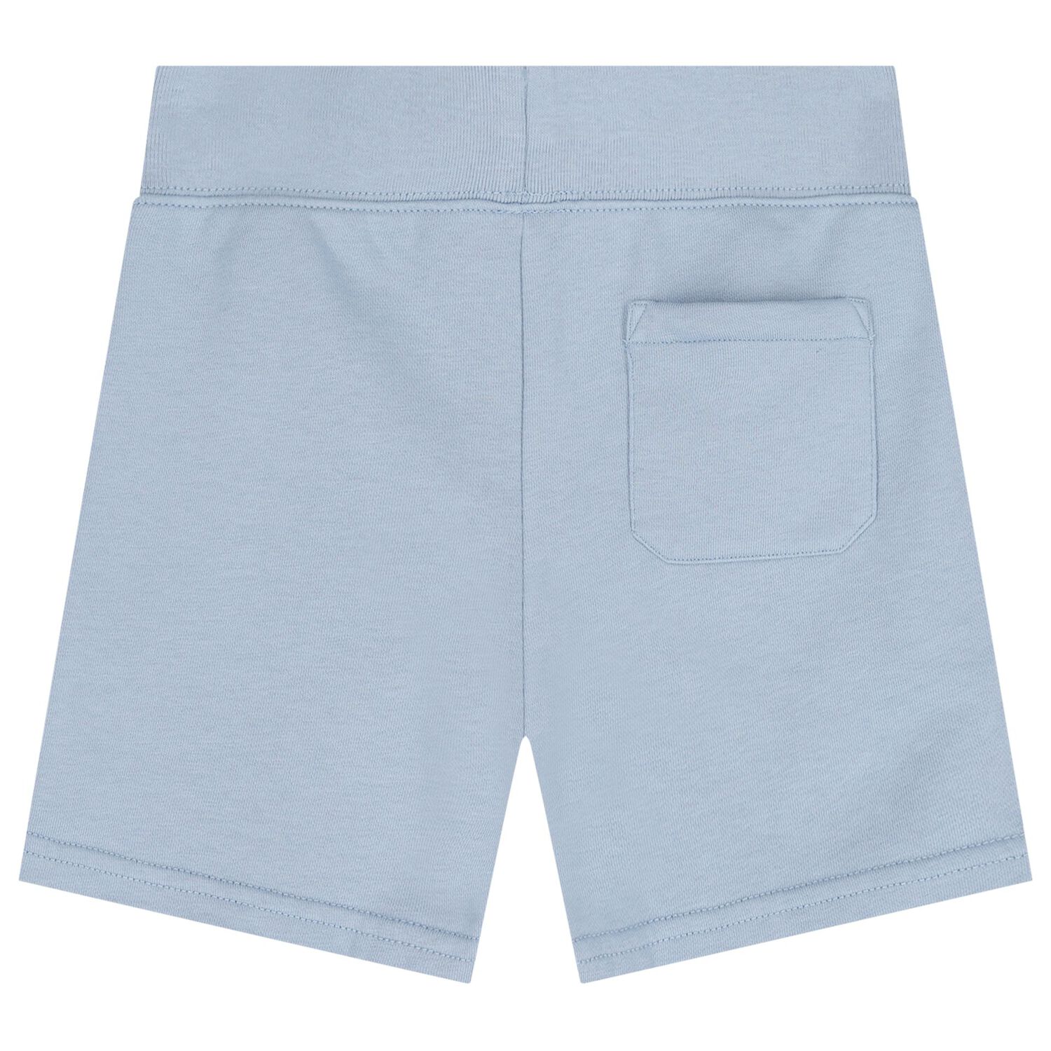 Boys Blue Logo Shorts, 1, hi-res