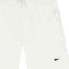 Boys White Logo Shorts, 1, hi-res