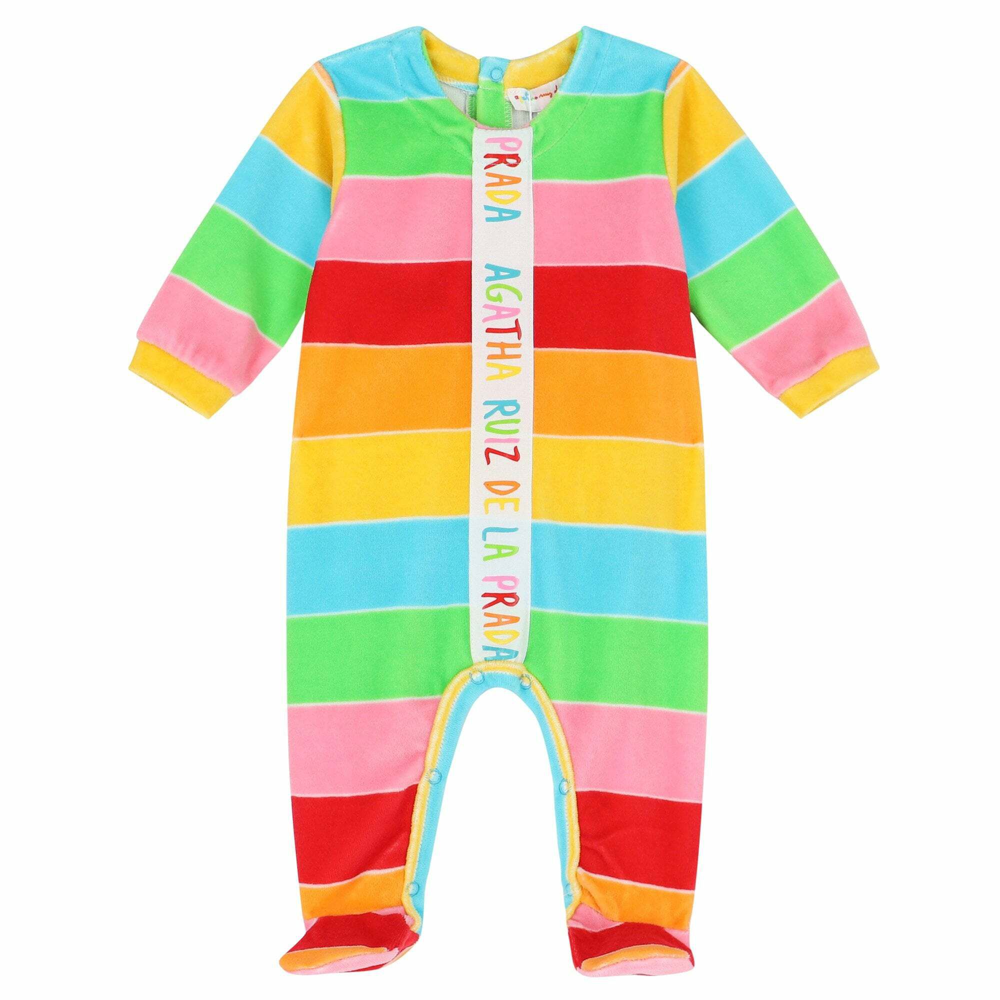 Agatha Ruiz De La Prada Baby Girls Rainbow Logo Babygrow Junior Couture USA
