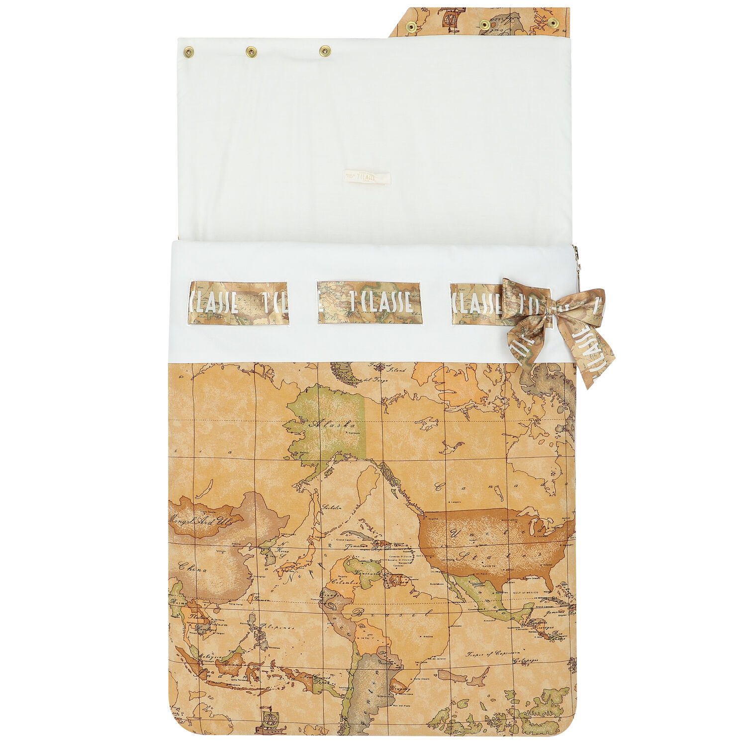 مدس بطبعة خريطة باللون البيج, 1, hi-res