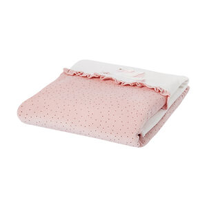 Baby Girls Pink & Ivory Swan Blanket