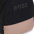 Younger Boys Black & Beige Logo Backpack ( 27CM ), 1, hi-res