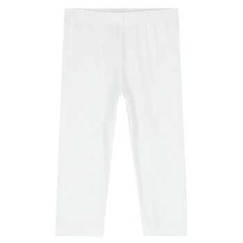 Girls White Leggings