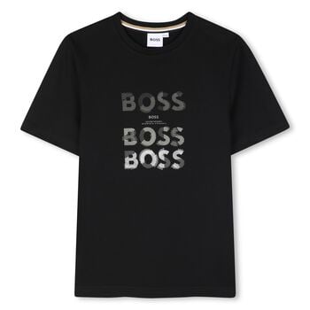 Boys Black Logo T-Shirt