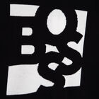 Boys Black Logo Knitted Top, 1, hi-res