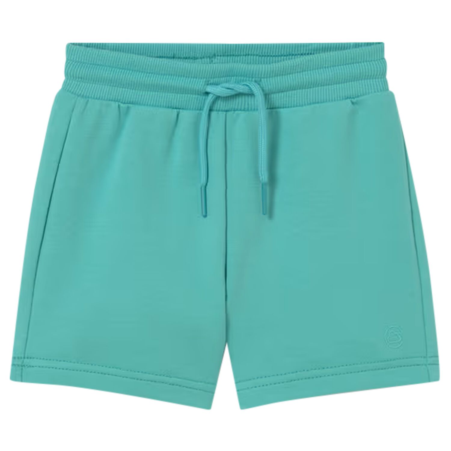Younger Boys Green Logo Shorts, 1, hi-res