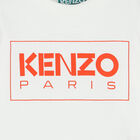 Younger Boys White Long Sleeve Top, 1, hi-res