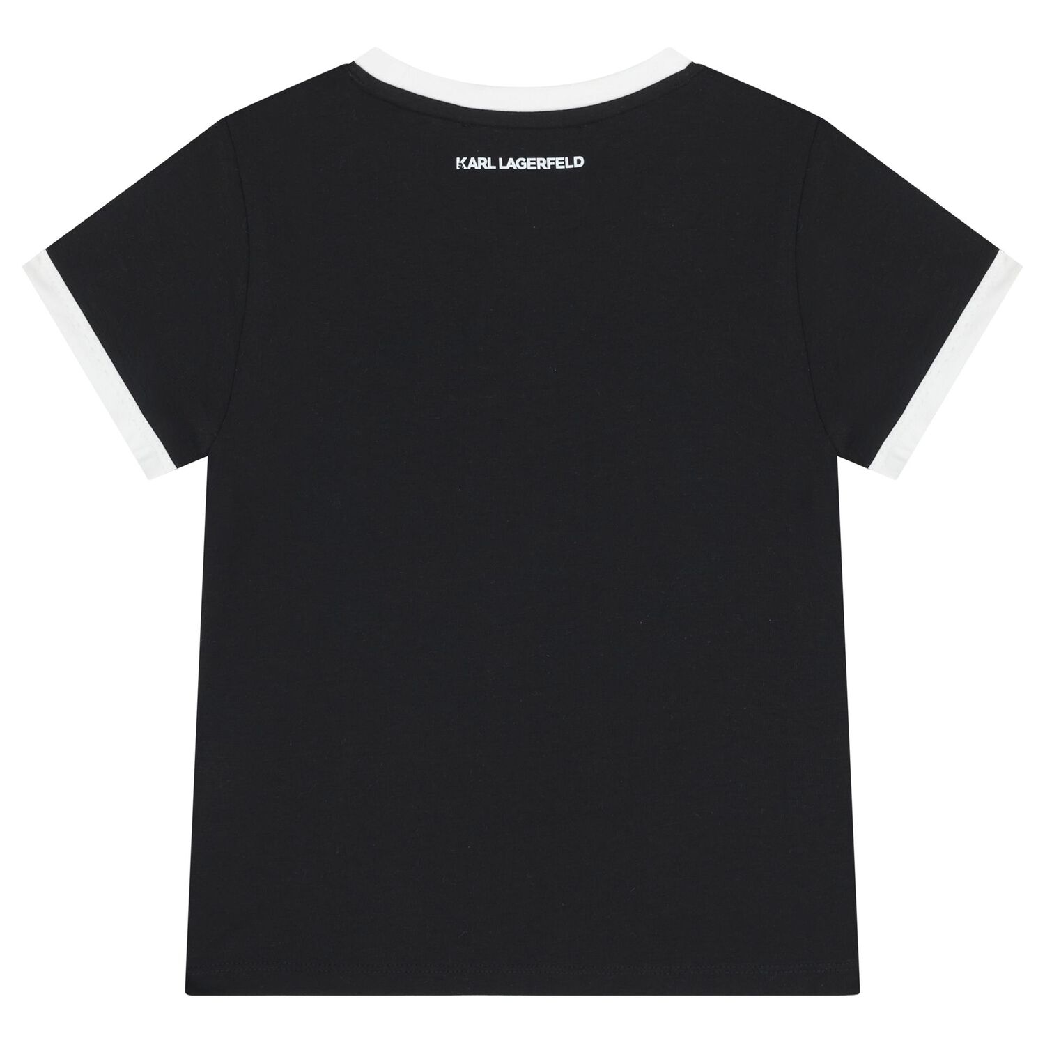 Girls Black & White Logo T-Shirt, 1, hi-res
