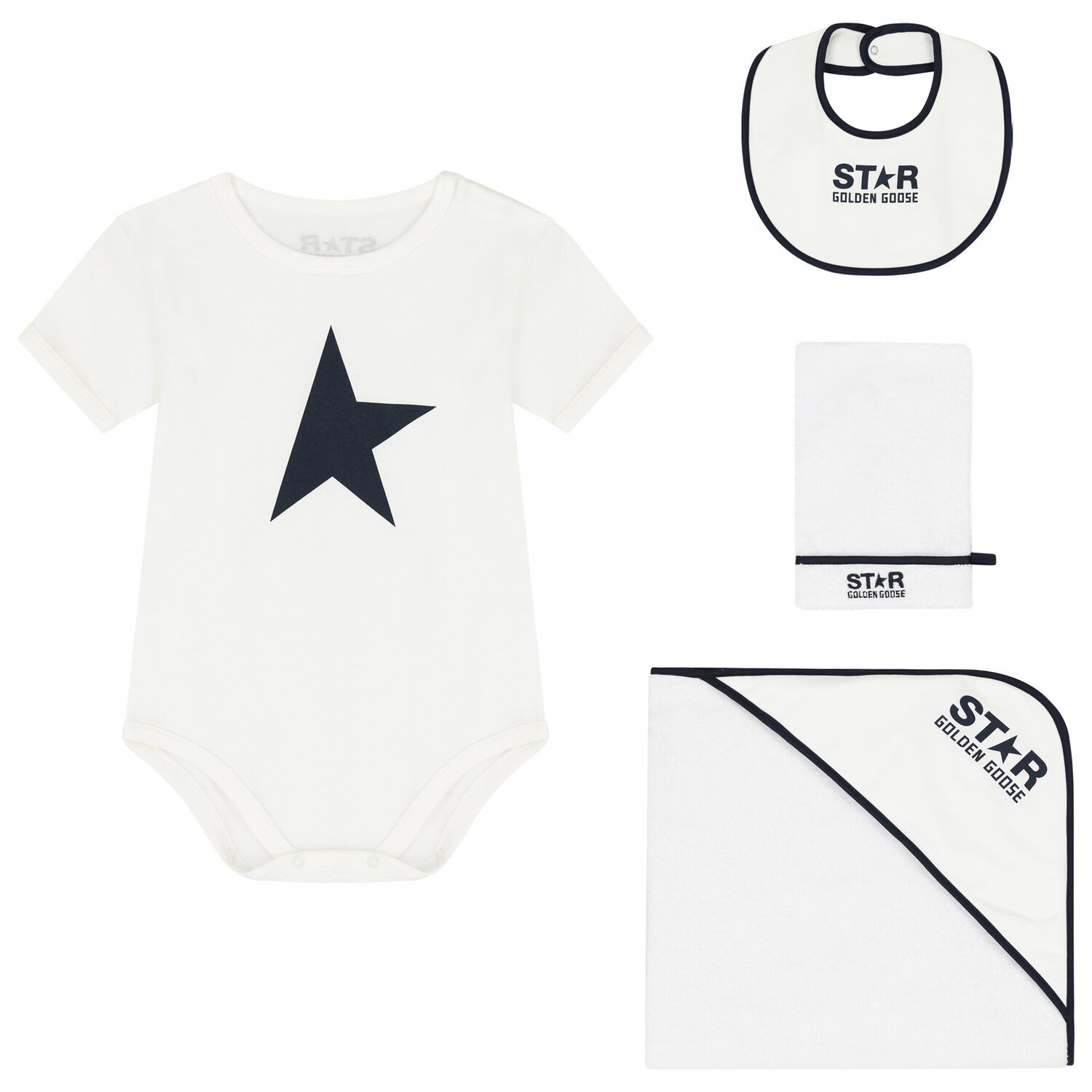 White Logo Bodysuit Gift Set, 1, hi-res image number null