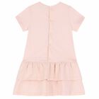 Younger Girls Pink Teddy Bear Dress, 1, hi-res