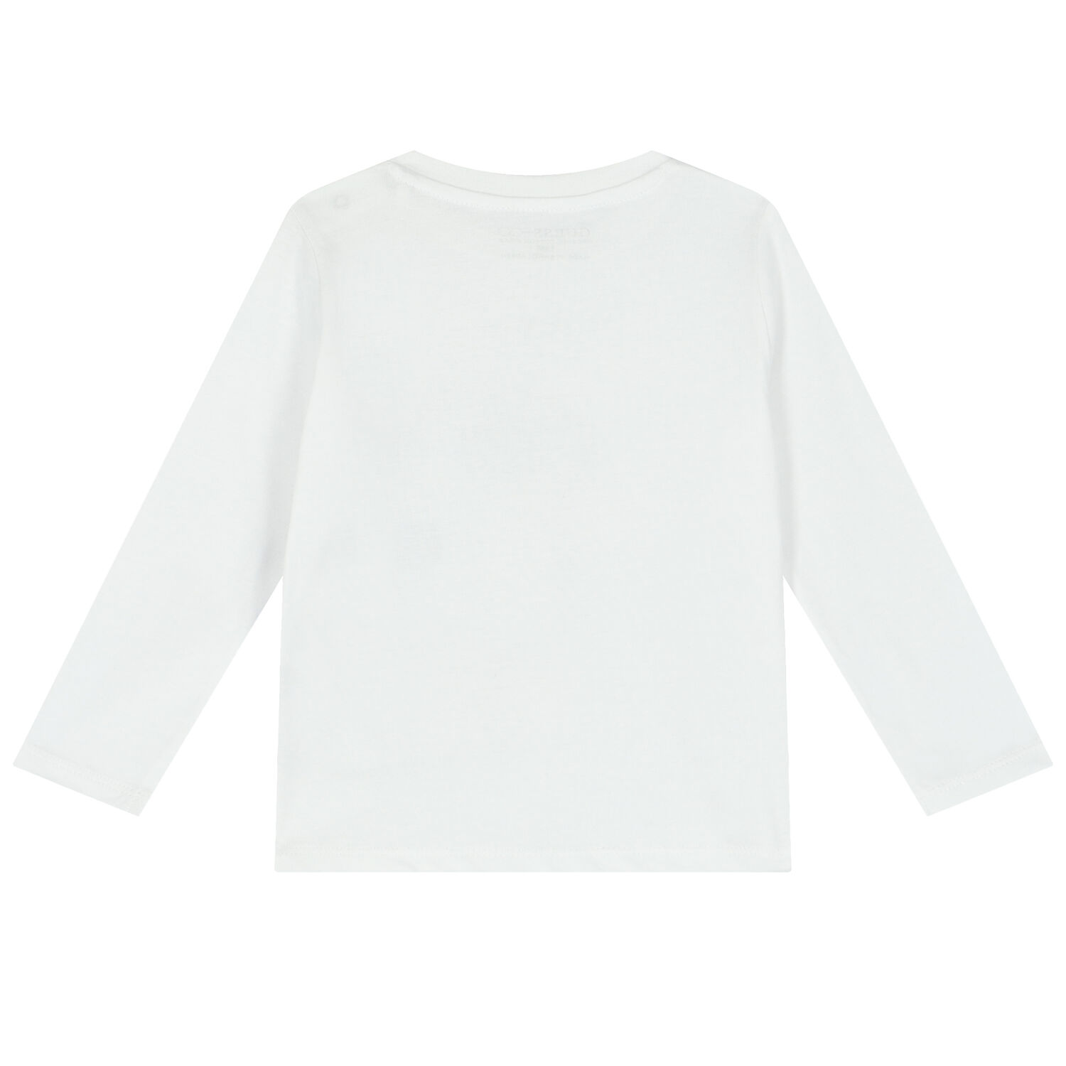 Baby Boys White Teddy Bear Long Sleeve Top, 1, hi-res image number null