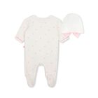 Baby Girls Ivory & Pink Heart Babygrow Gift Set, 1, hi-res