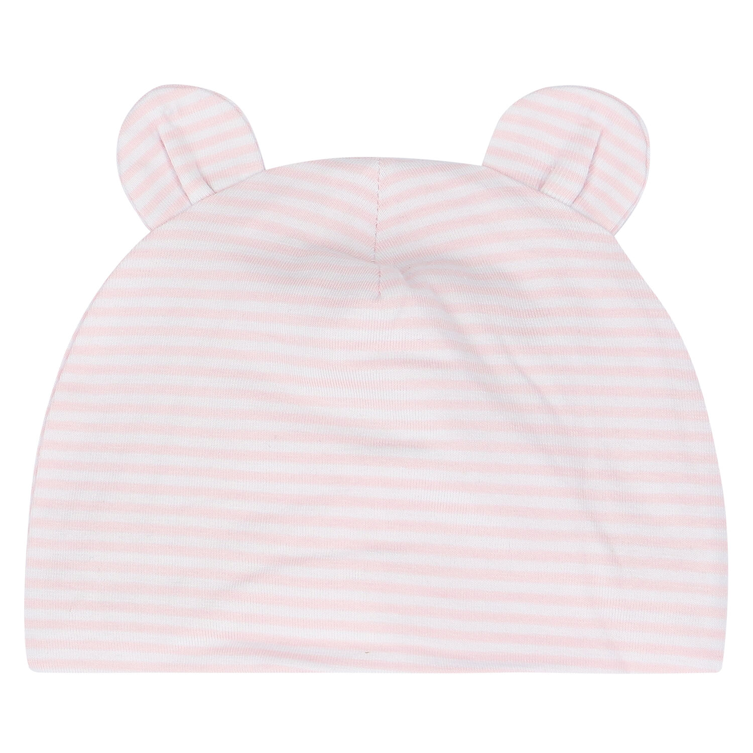 Baby Girls Pink & White Striped Hat, 2, hi-res image number null