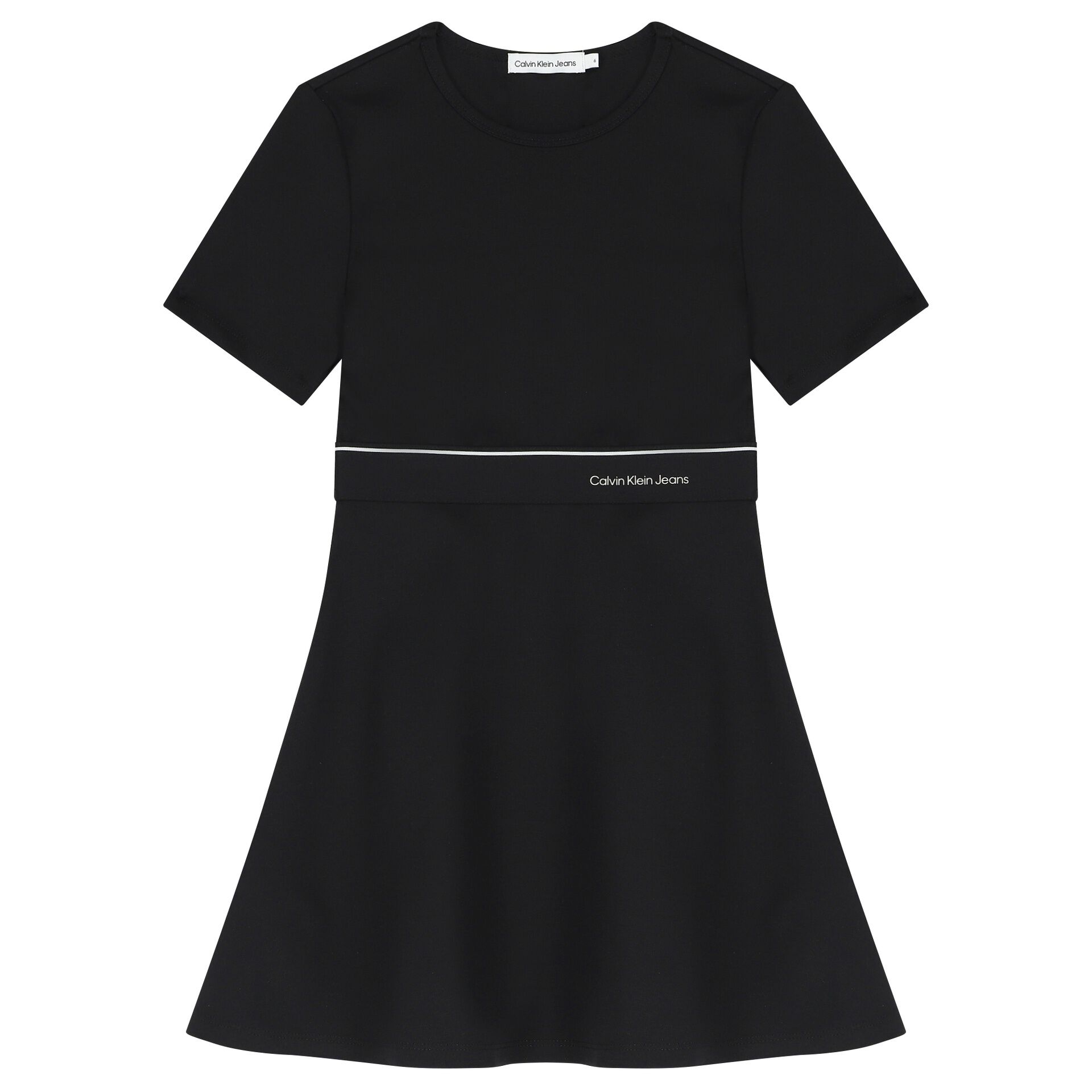 Calvin Klein Girls Black Logo Dress Junior Couture
