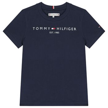 Boys Navy Blue Logo T-Shirt