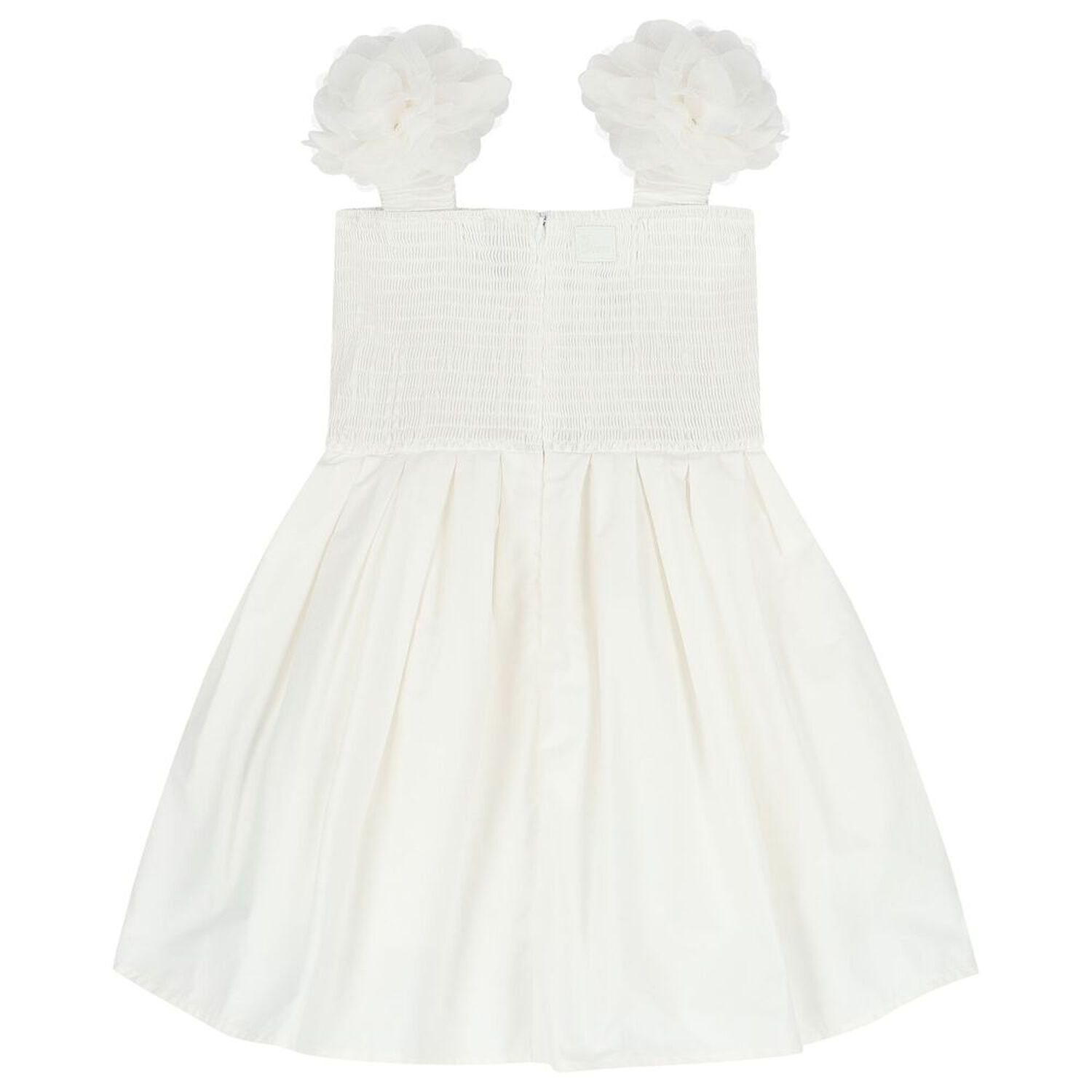 Girls White Flower Dress, 1, hi-res image number null