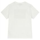 Boys Mini Me White Logo T-Shirt, 1, hi-res