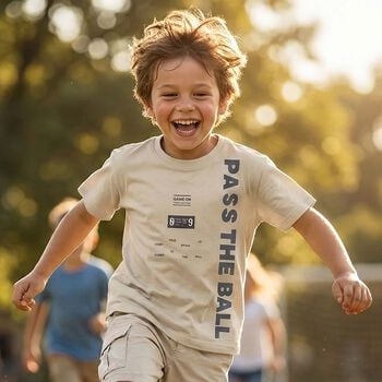 Boys Beige T-Shirt