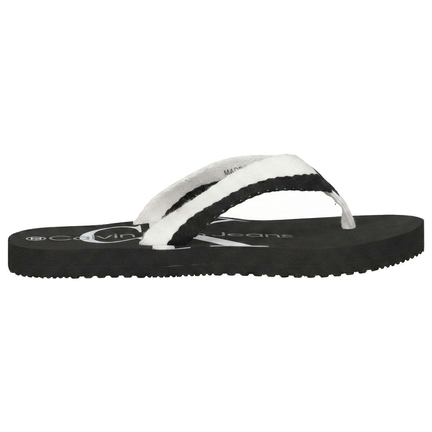 Black Logo Flip Flops, 1, hi-res