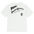 Boys White Logo T-Shirt, 1, hi-res