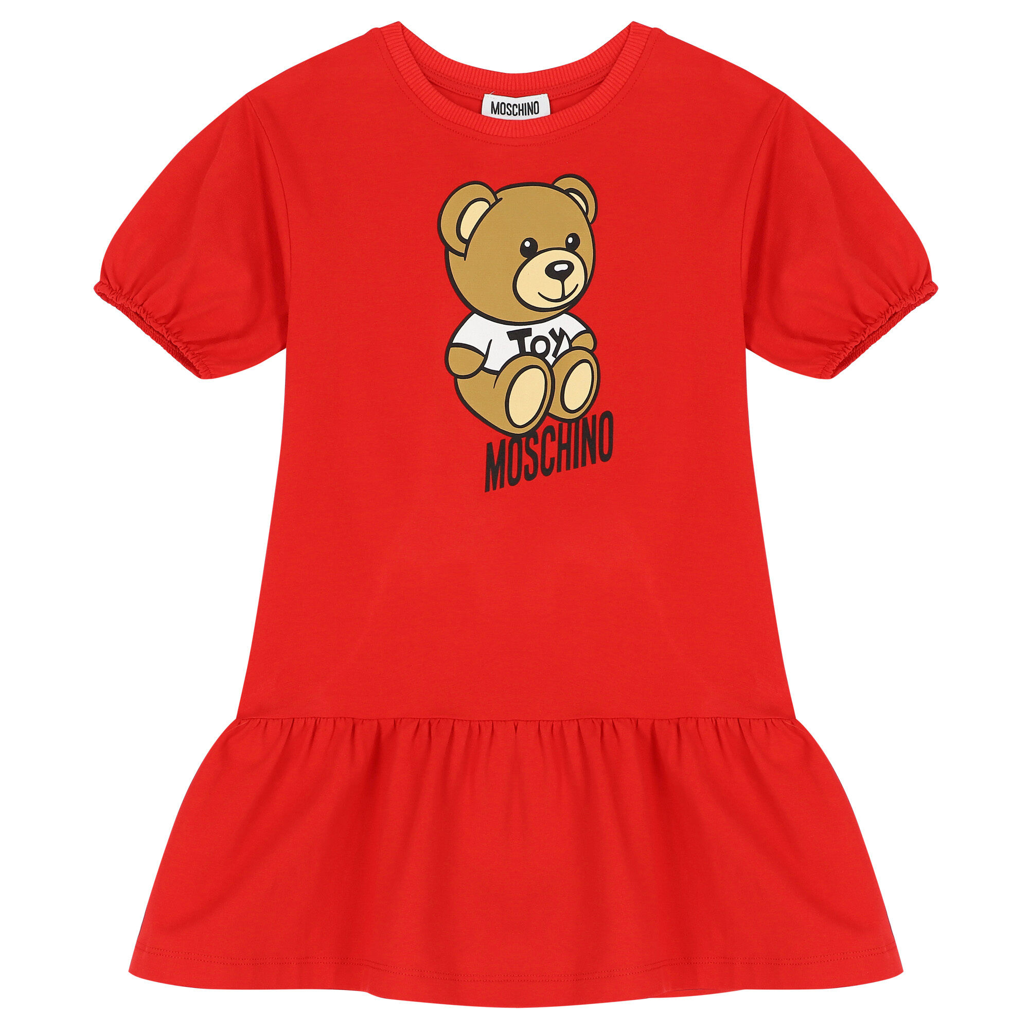 Girls red moschino new arrivals dress