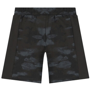 Boys Grey Logo Shorts