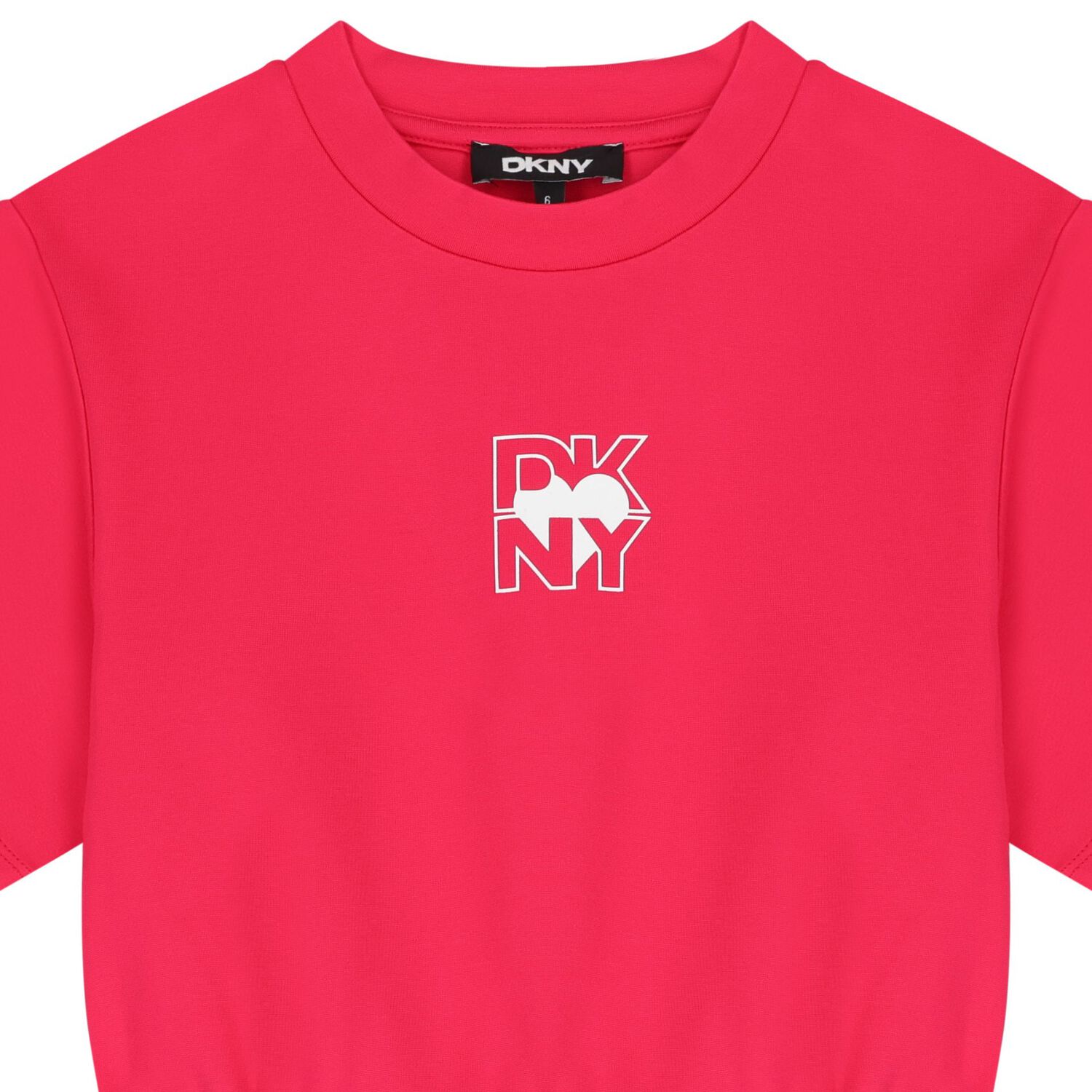 Girls Pink Logo Dress, 2, hi-res