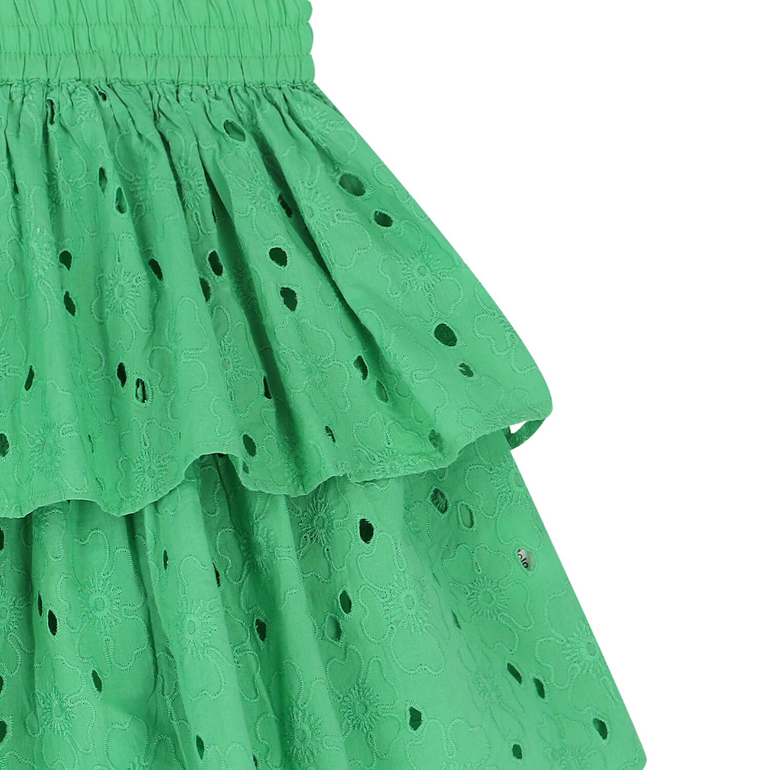 Girls Green Broderie Anglaise Skirt, 1, hi-res image number null