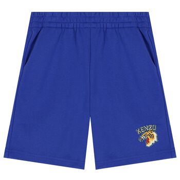 Boys Blue Varsity Tiger Shorts