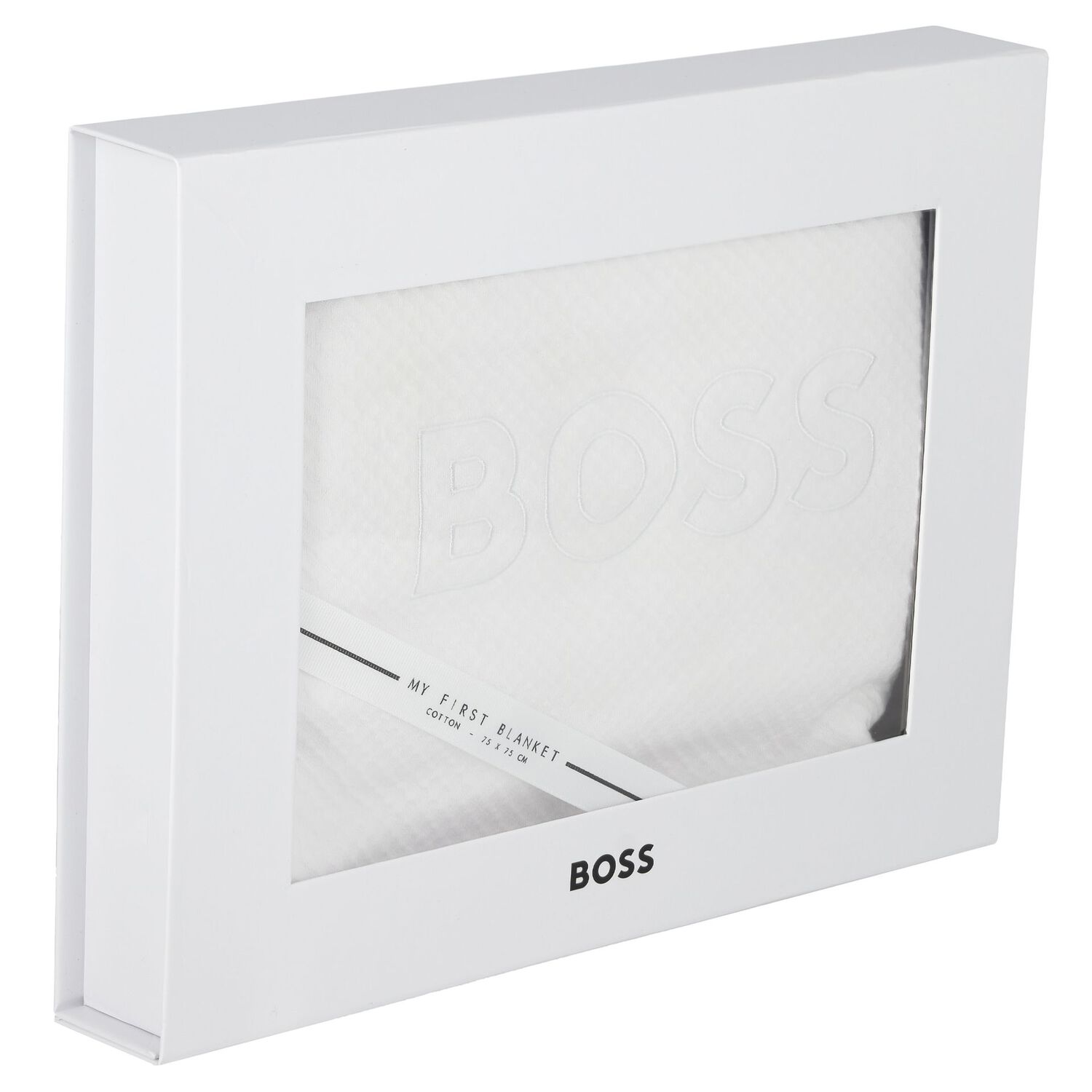 White Logo Baby Blanket, 1, hi-res